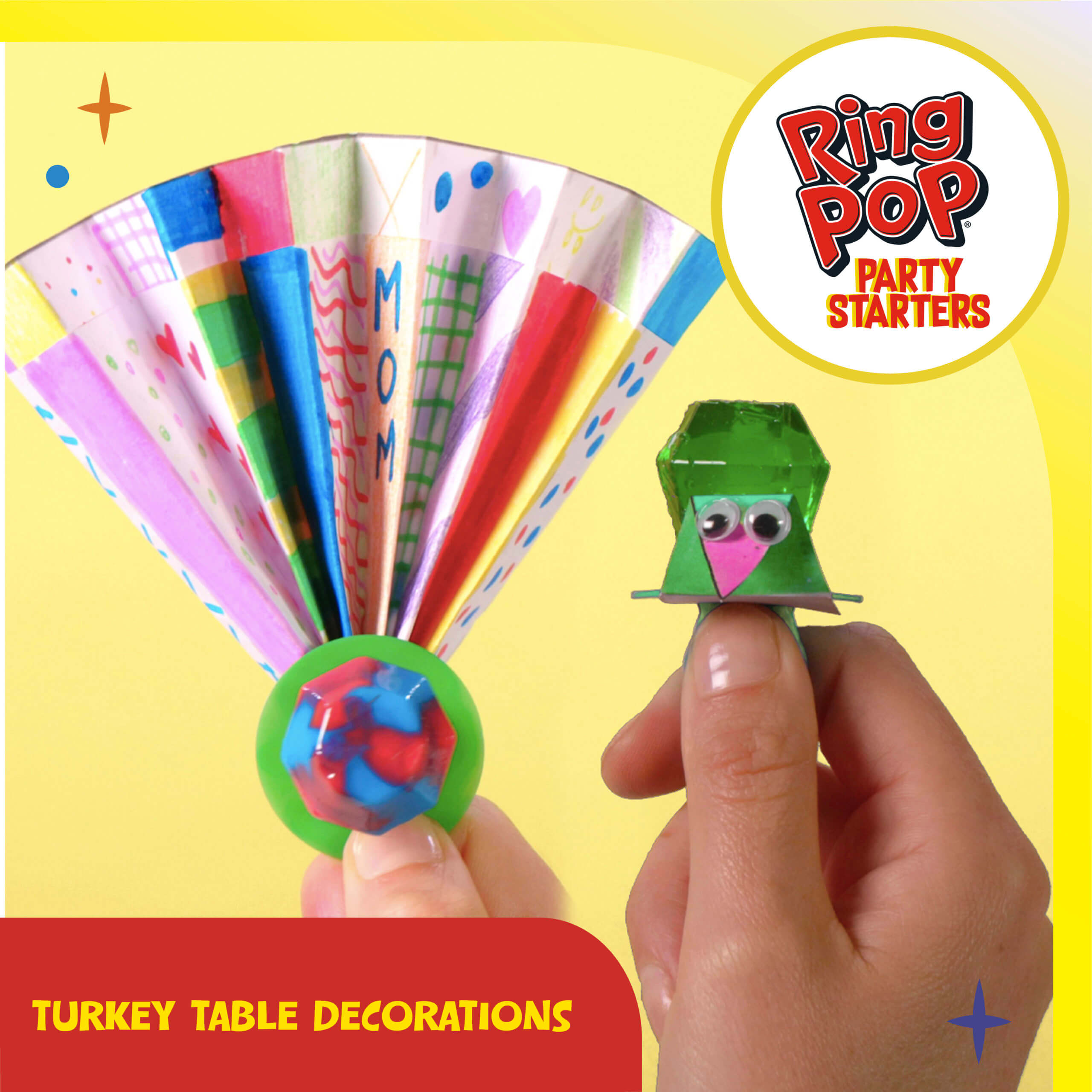 Ring Pop® Turkey Table Decorations