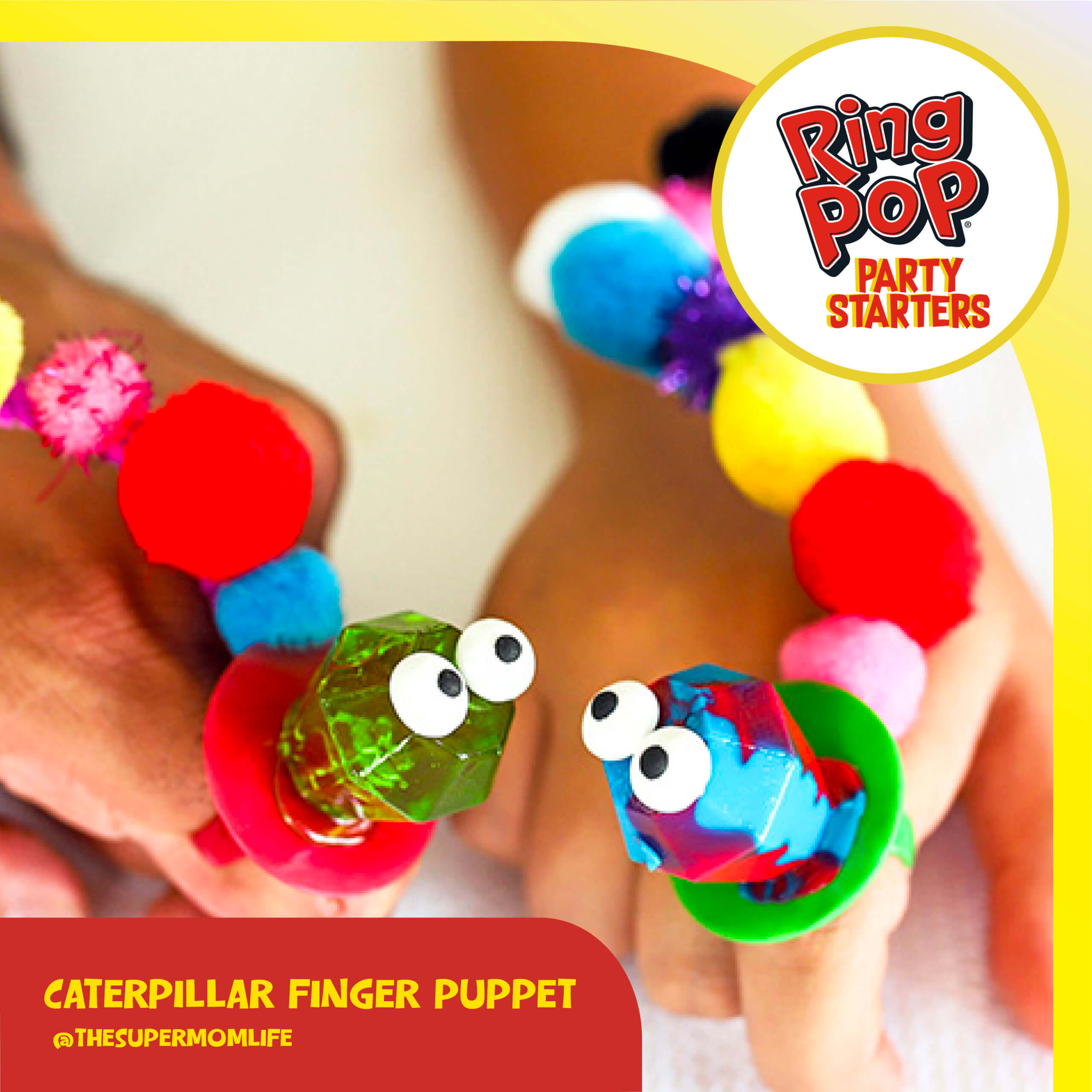 Ring Pop® Caterpillar Finger Puppet
