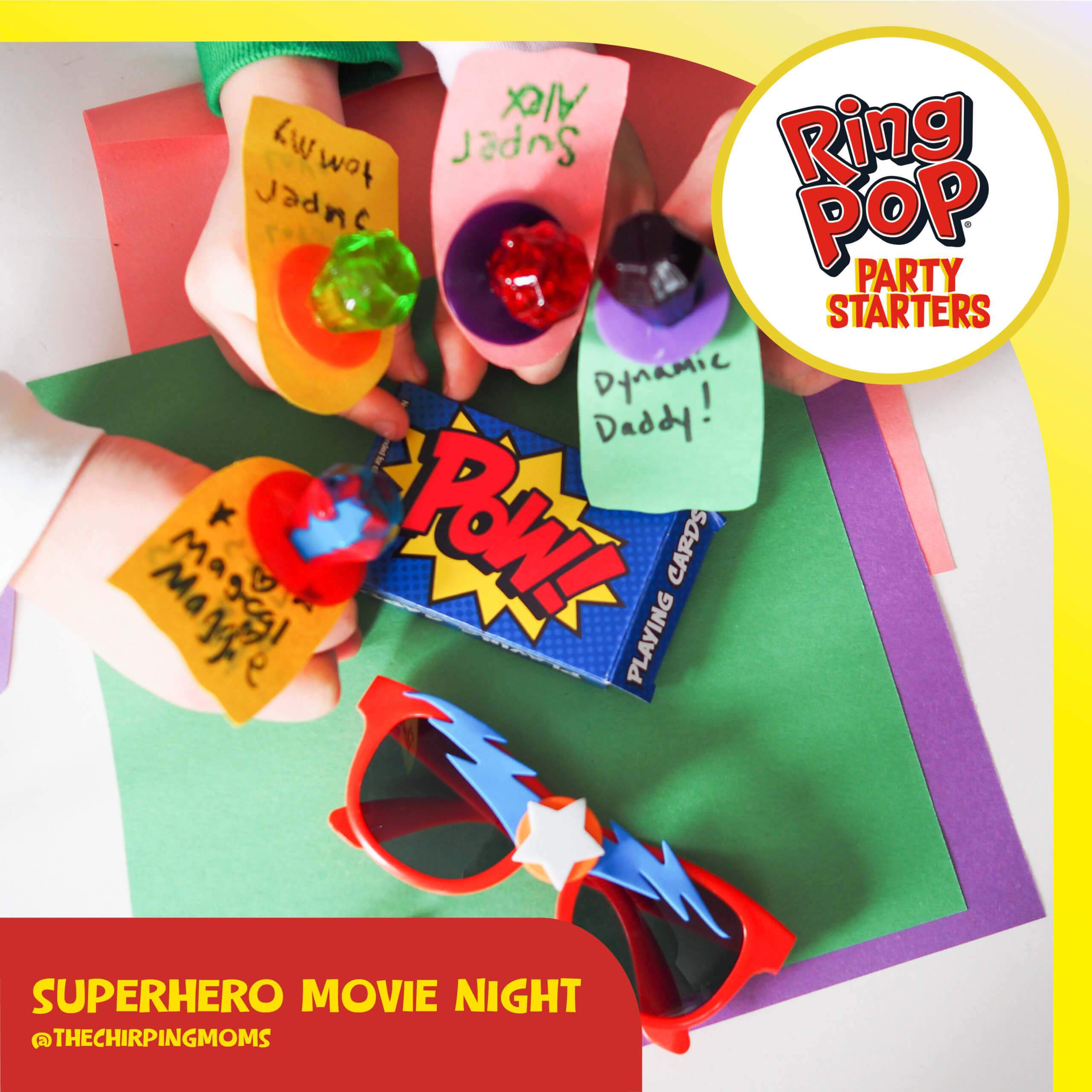 Ring Pop® Superhero Movie Night Cape Activity
