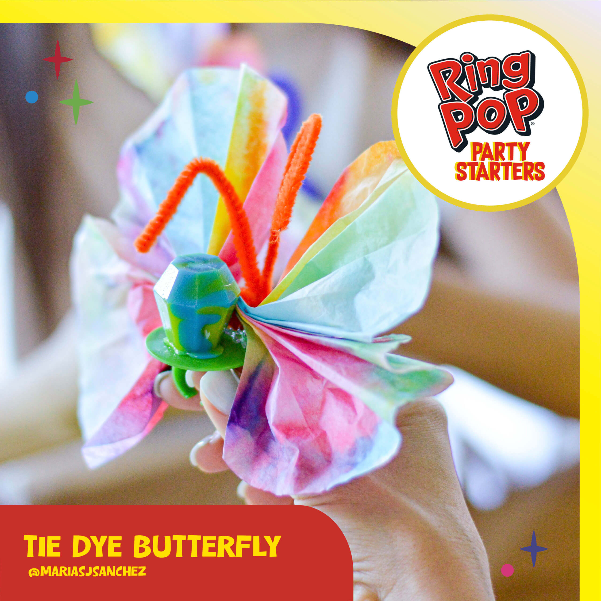 Ring Pop® Tie-Dye Butterfly