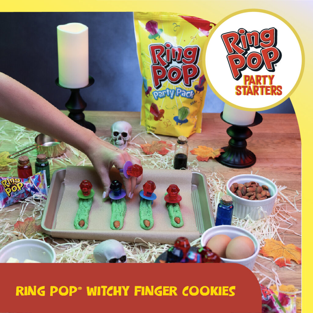 Ring Pop® Witchy Finger Cookies